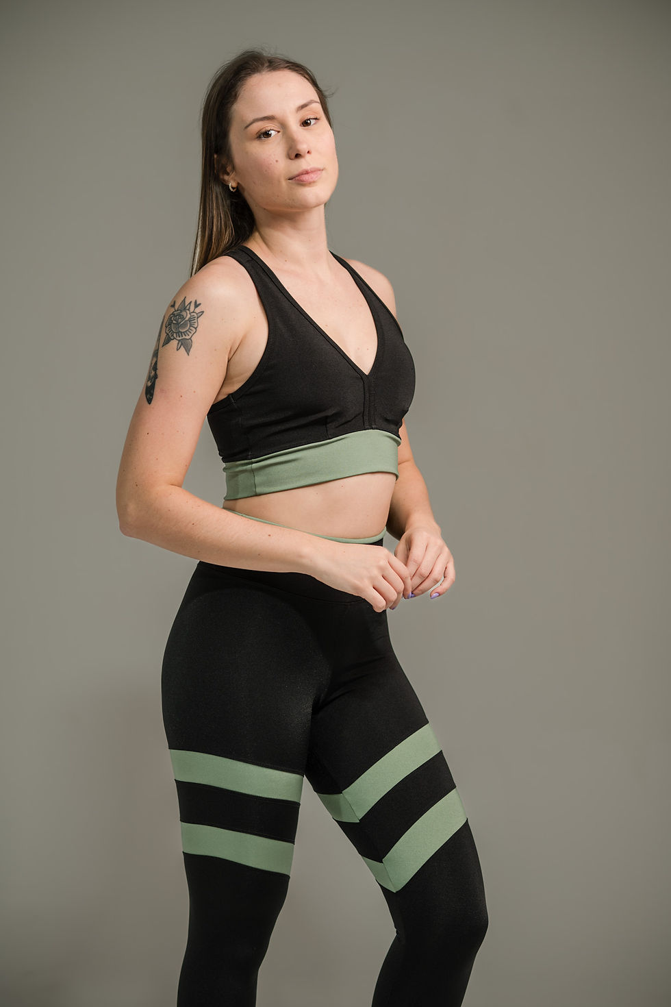 Thumbnail: Calça Legging Feminina Listrada Prisma