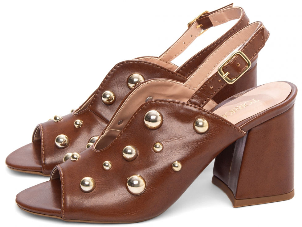Miniatura: Sandália Ankle Boot Feminina - Caramelo