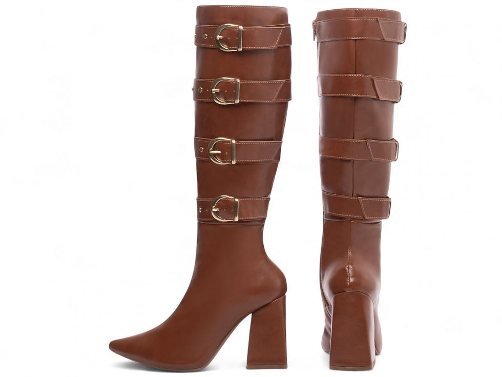 Thumbnail: Bota Bico Fino Feminina - Caramelo