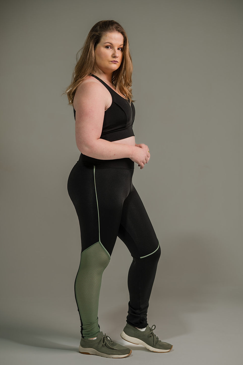 Thumbnail: Calça Legging Feminina com Filete e Tela