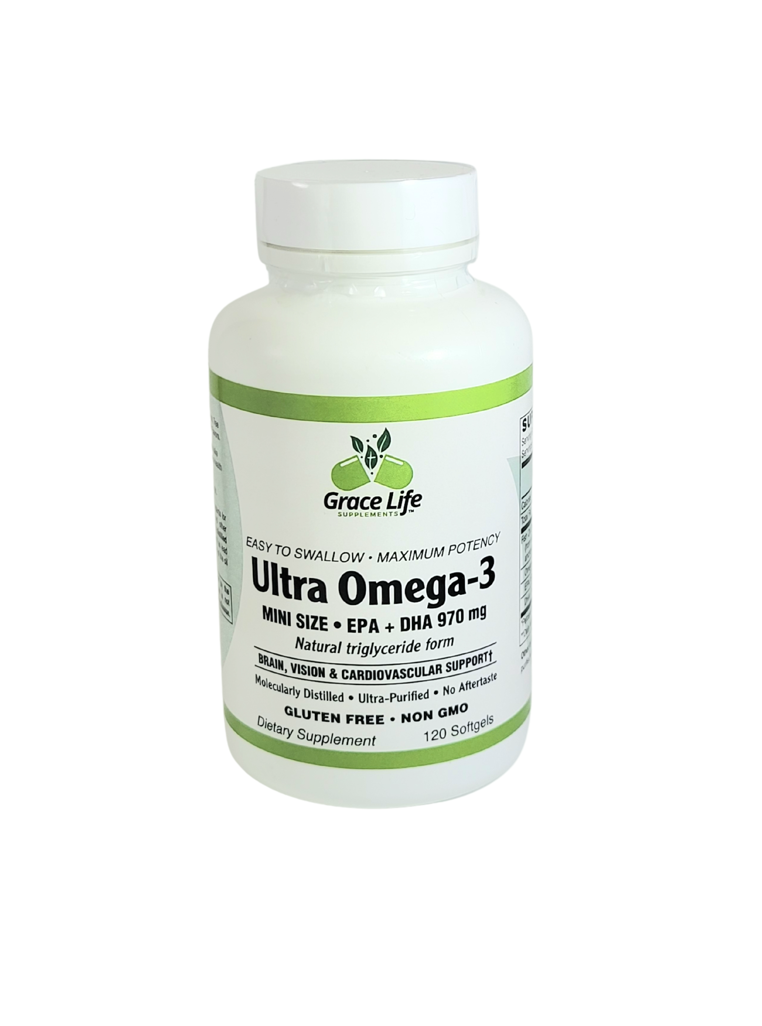 Grace Life Supplements™: Ultra Omega 3 (970mg)