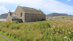 The old church building - with a roof in urgent need of repair