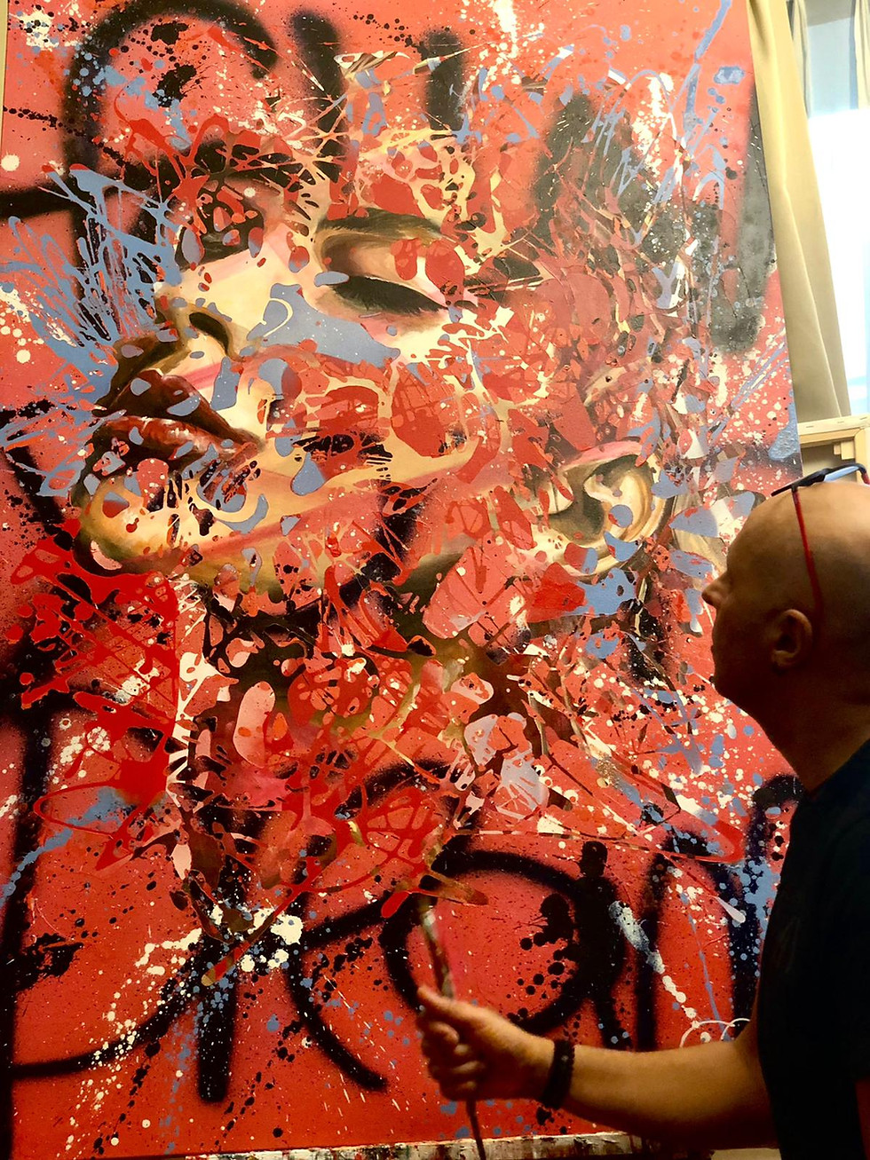 Thumbnail: "follow your dream"  100x150x3 cm (39.3"X59")
