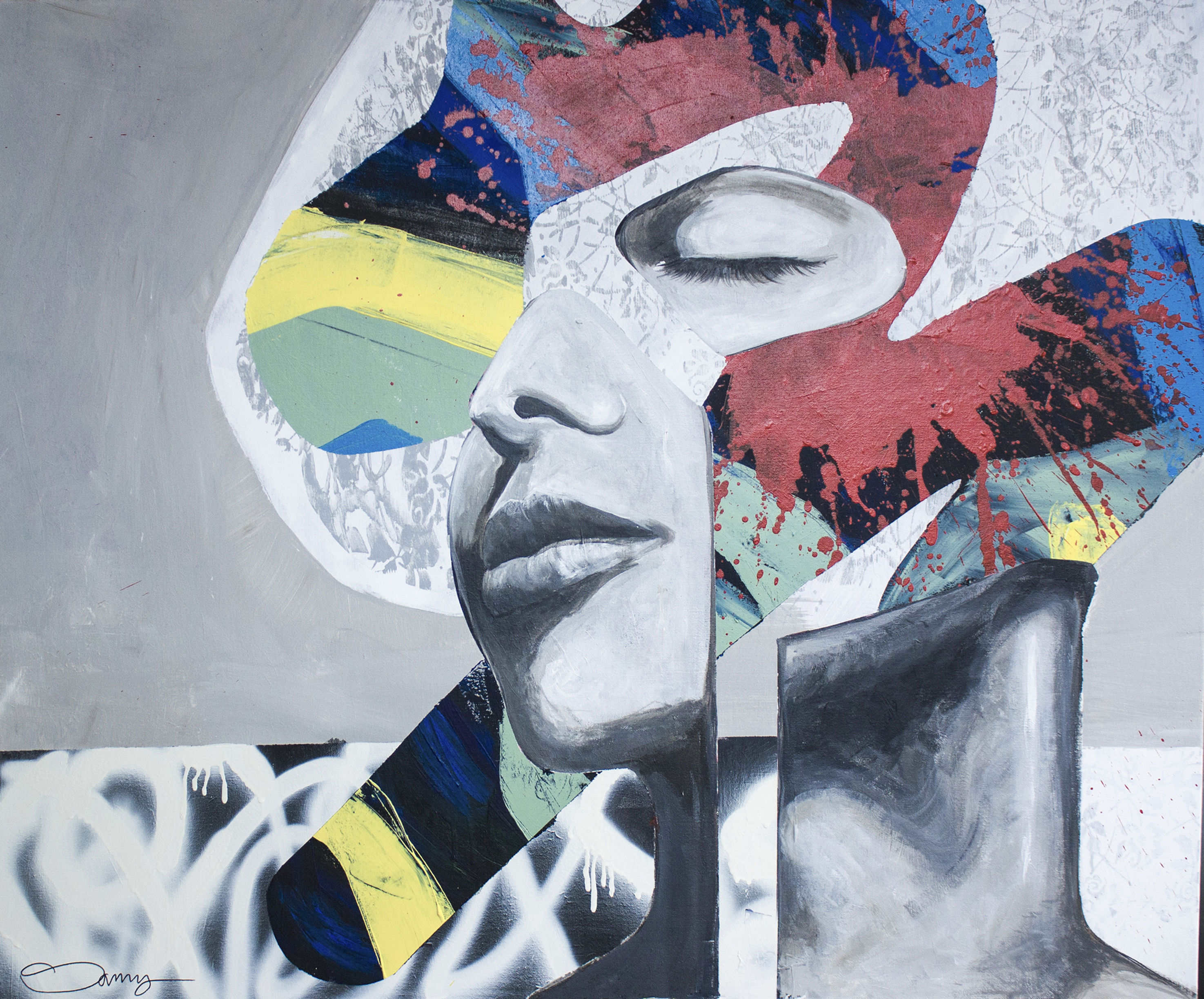 "In my Eyes" 100x120x3 cm ( 39.3"X59.0")