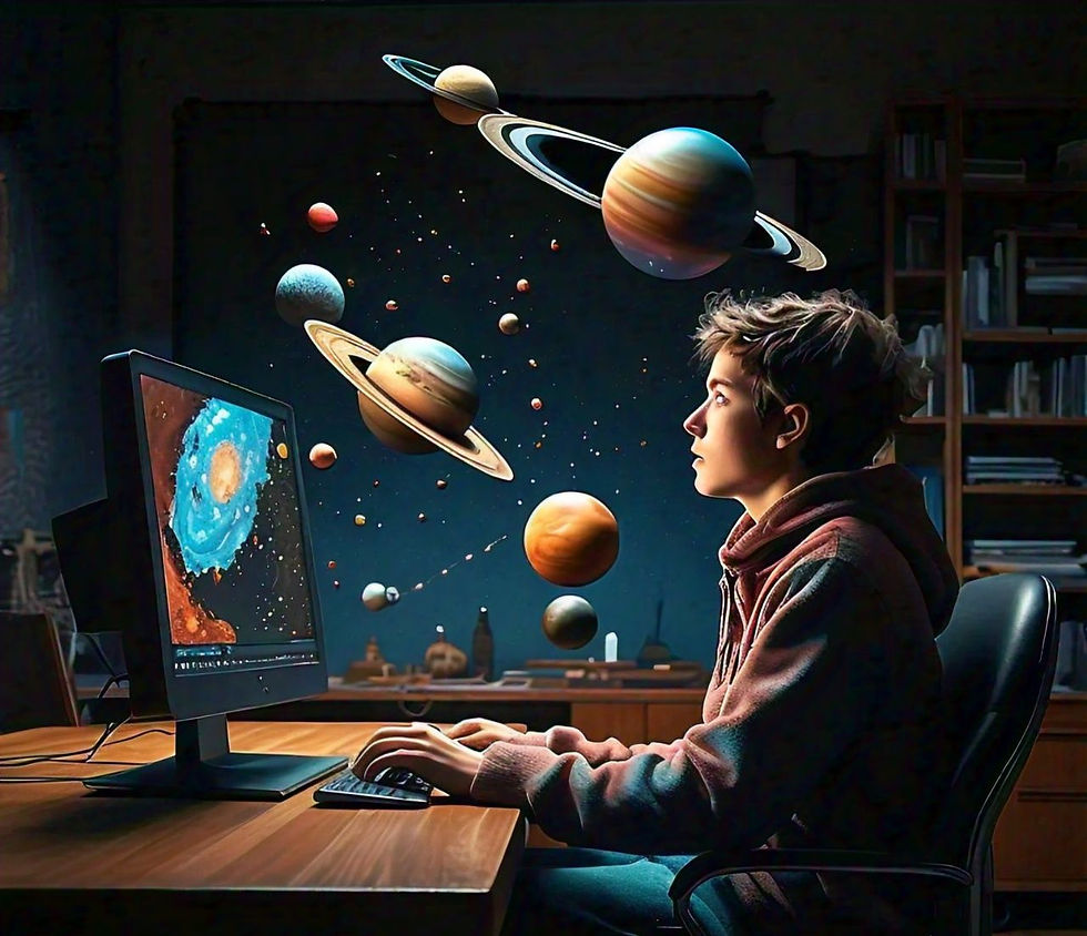 Person experiencing a Metaverse