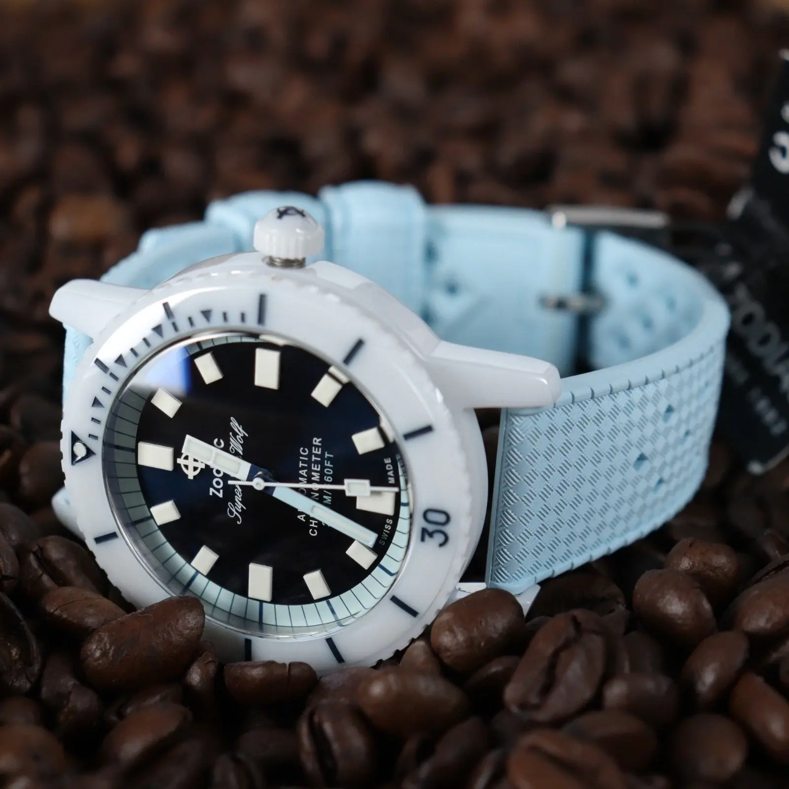 Zodiac Super Sea Wolf Ceramic Compression Sky-Blue reference ZO9590