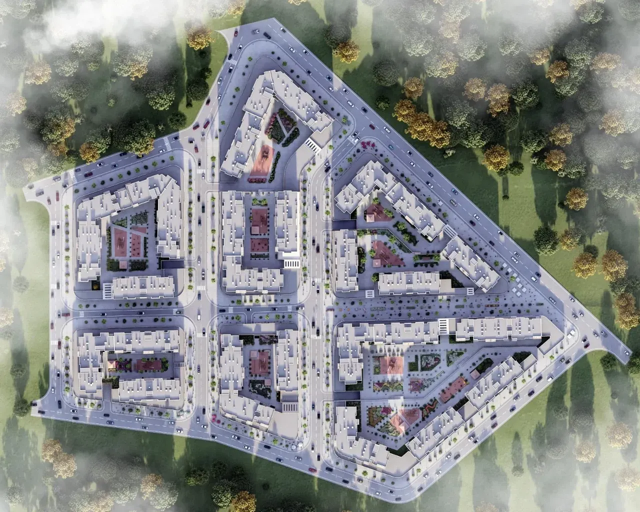 Malatya - Saray Mah. 1. Etap 594 Konut, 493 Dükkan, 256 Ofis