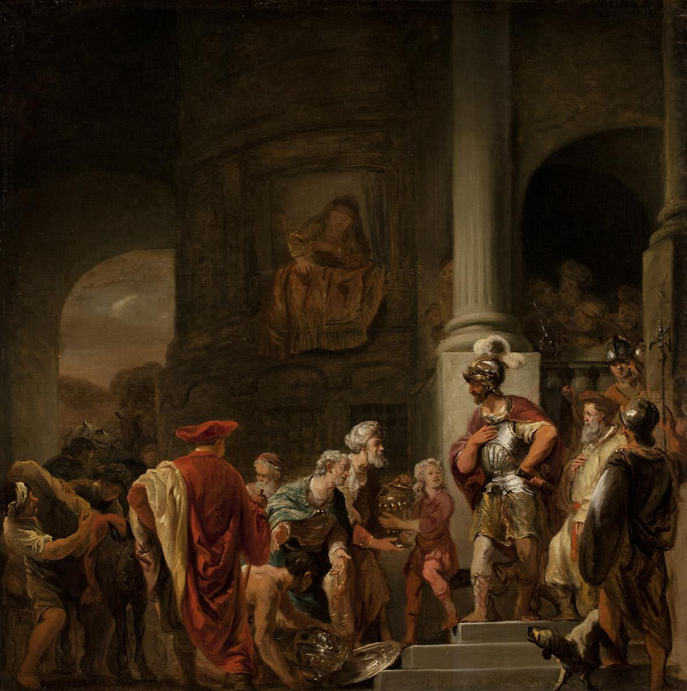 Ferdinand Bol - Scene from Ancient History (The Incorruptibility of Gaius Fabricius)