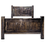 Thumbnail: Blackstone Panel Bed with Iron Accents - Jacobean