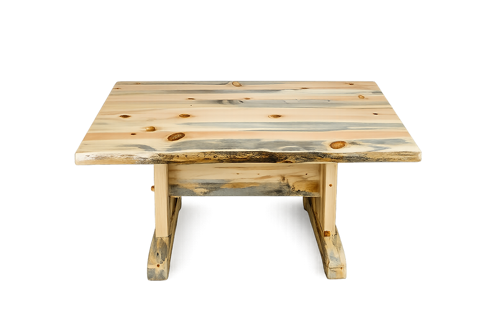Thumbnail: Live Edge Dining Set 36"x72" - Natural Clear Lacquer