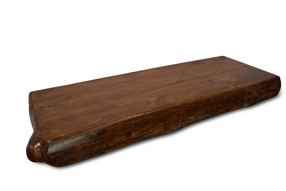 Thumbnail: Live Edge Wall Shelf in Early American Stain