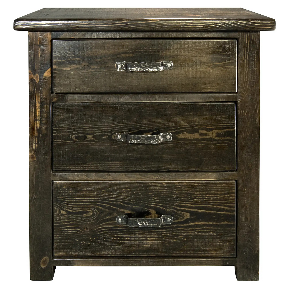 Thumbnail: Blackstone 3 Drawer Chest of Drawers with Iron Accents