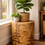 Thumbnail: Woodland Pine Stump / Plant Stand / Side Table / Stool - Natural Finish