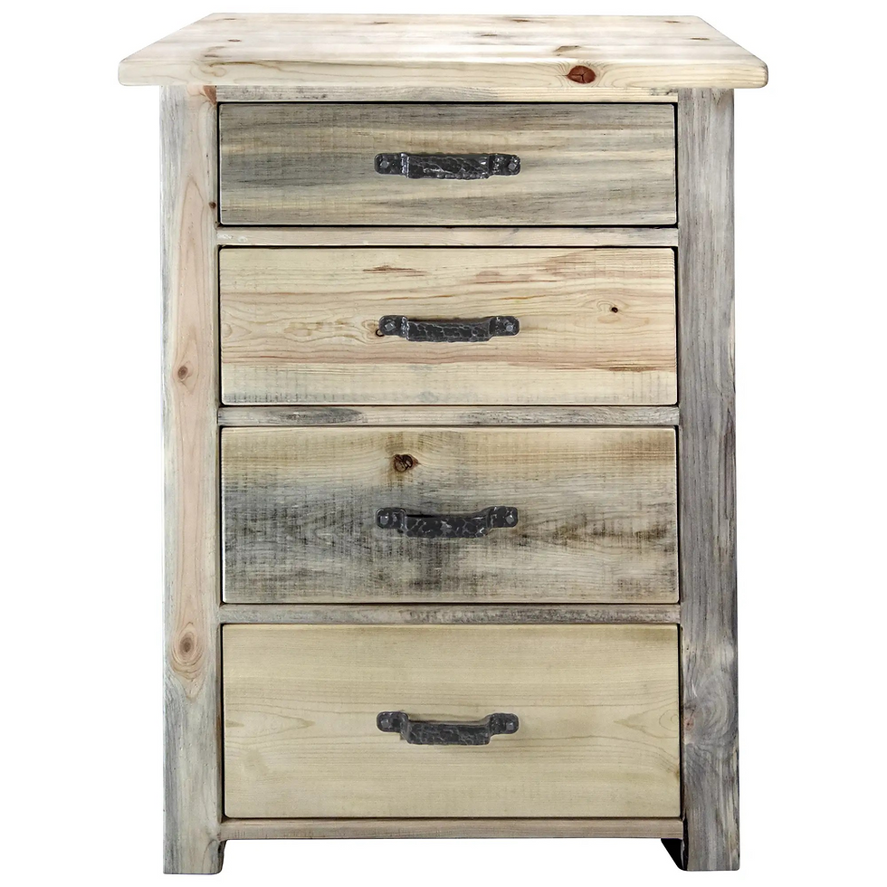 Thumbnail: Blackstone 4 Drawer Chest of Drawers with Iron Accents 
