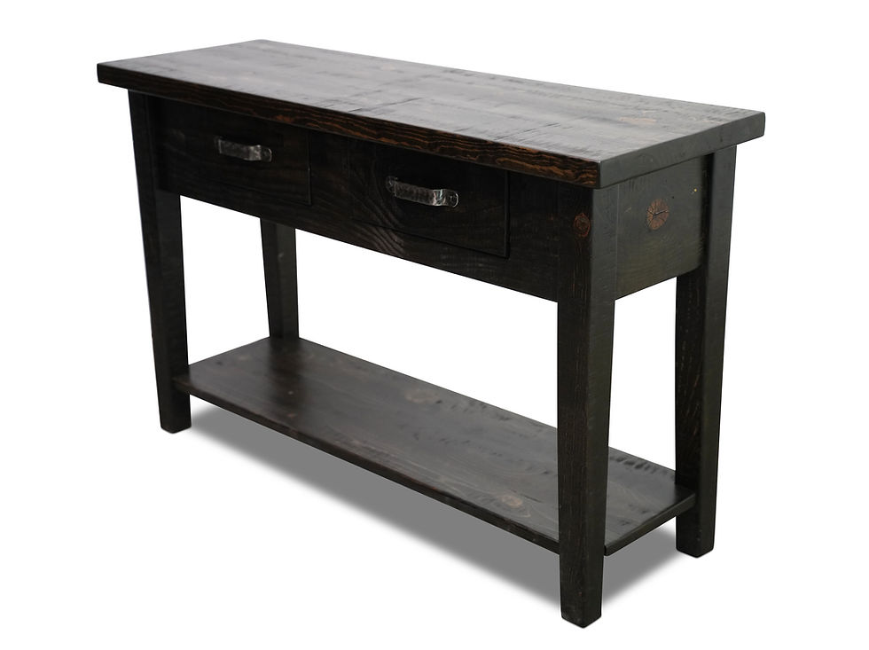 Thumbnail: Blackstone Rough Sawn Console Table - Shelf, 6 ft, Jacobean