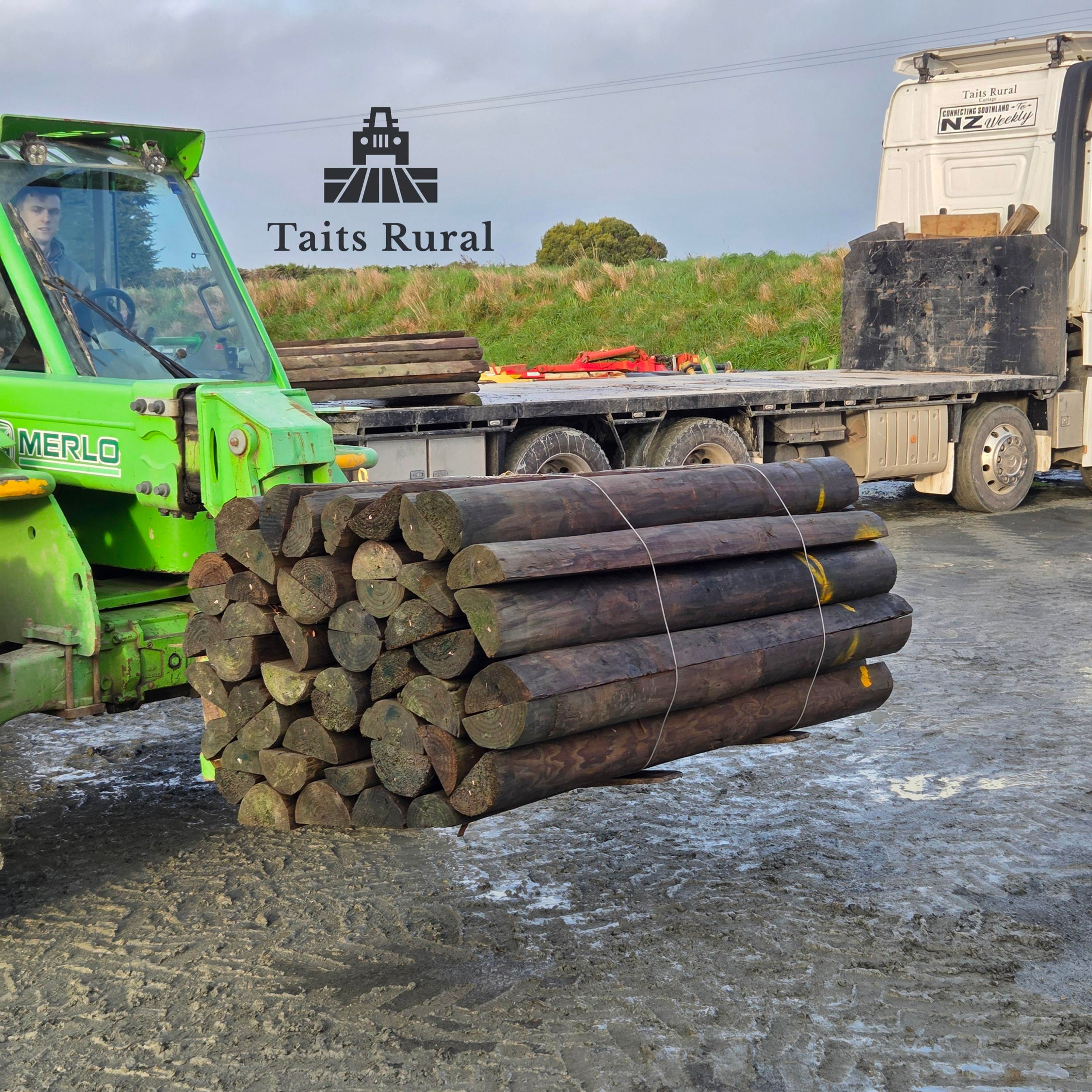 1.8m Half Round Fence Posts