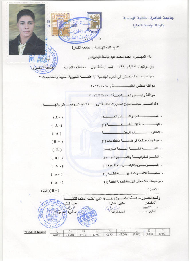 Premaster degree Faculty of Engineering-Cairo University