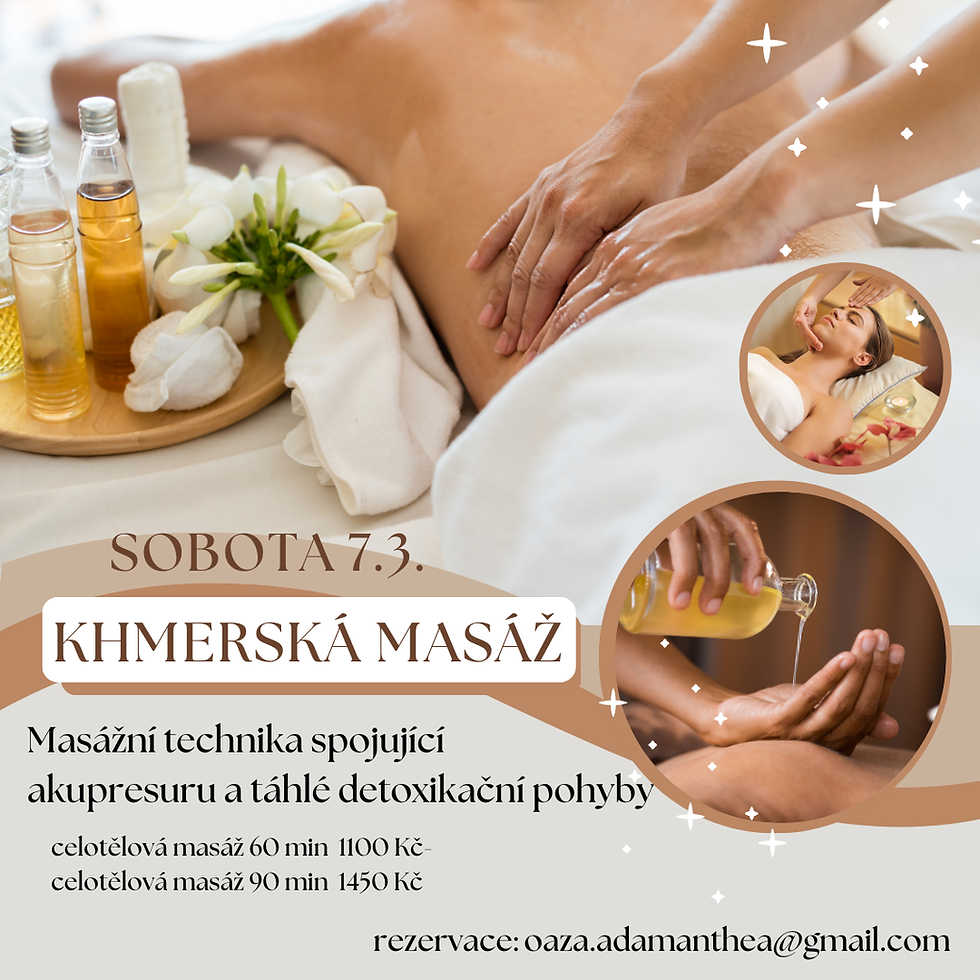 Khmerské masáže v Oáze
