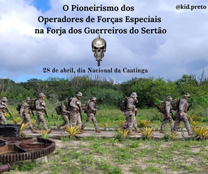 Imagem de militares no sertão da Caatinga