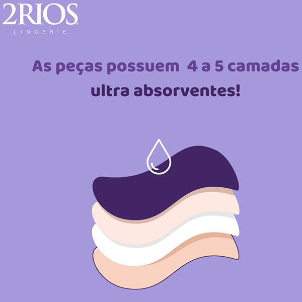 Miniatura: Calcinha Absorvente 2Rios