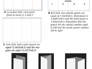 Setting up a Folded Brochure