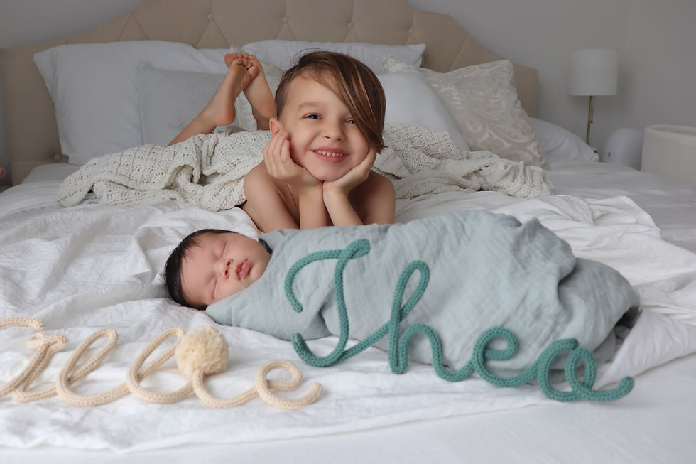 siblings sharing a loving moment