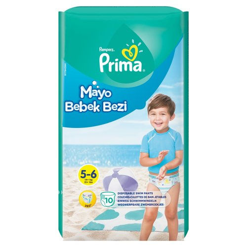 Küçük resim: Mayo Bebek Bezi 5 Beden Junior Tekli Paket 10 Adet 14+ kg