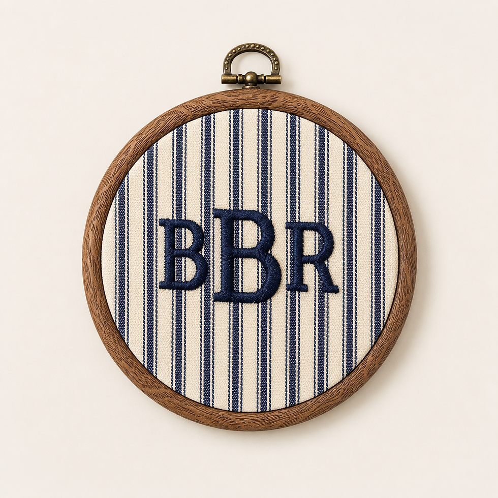 Thumbnail: Embroidered Name Sign