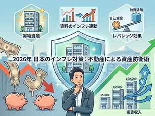 物価上昇と不動産価格の関係についての記事です。