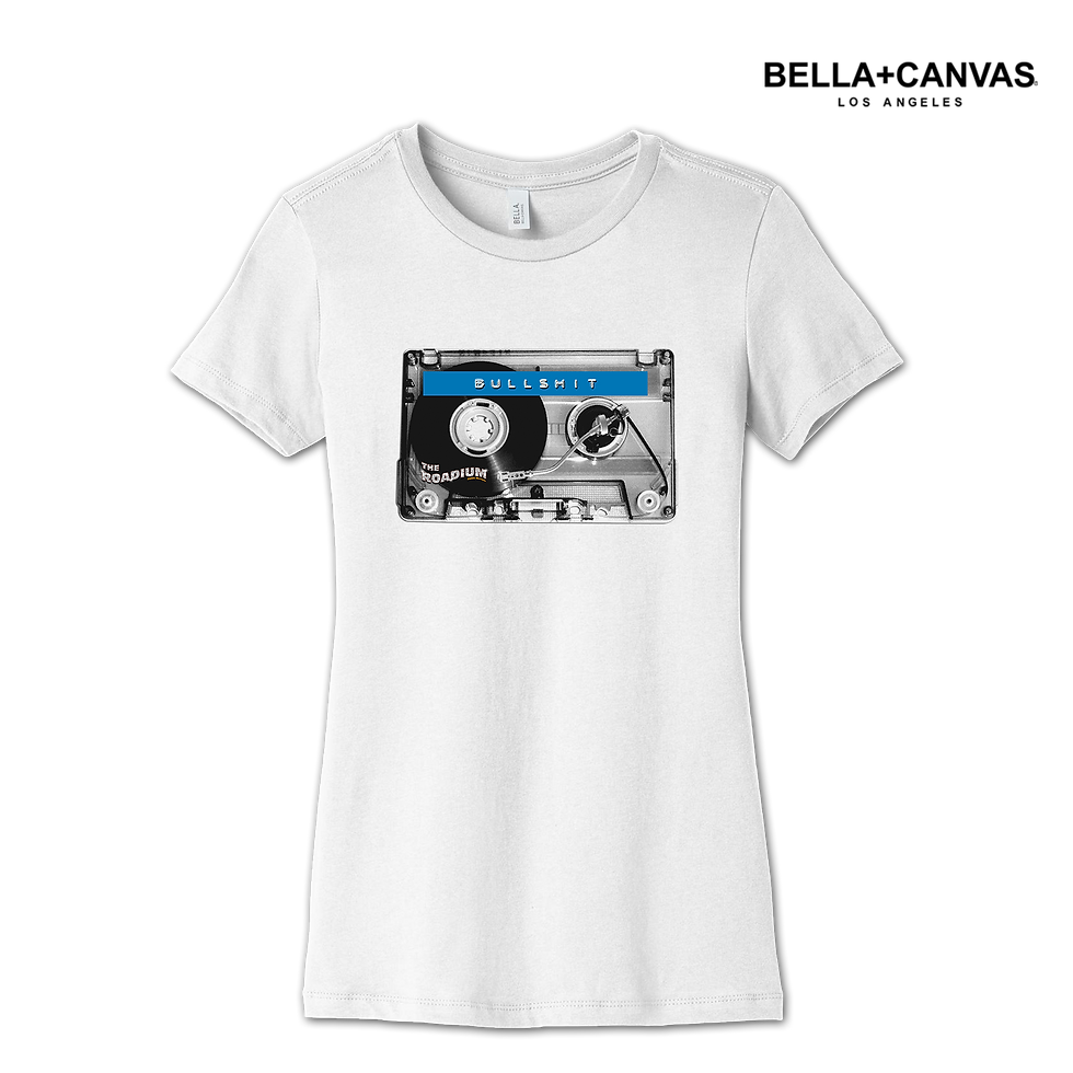 Thumbnail: BULLSHIT (CASSETTE TURNTABLE) WOMENS T-SHIRT