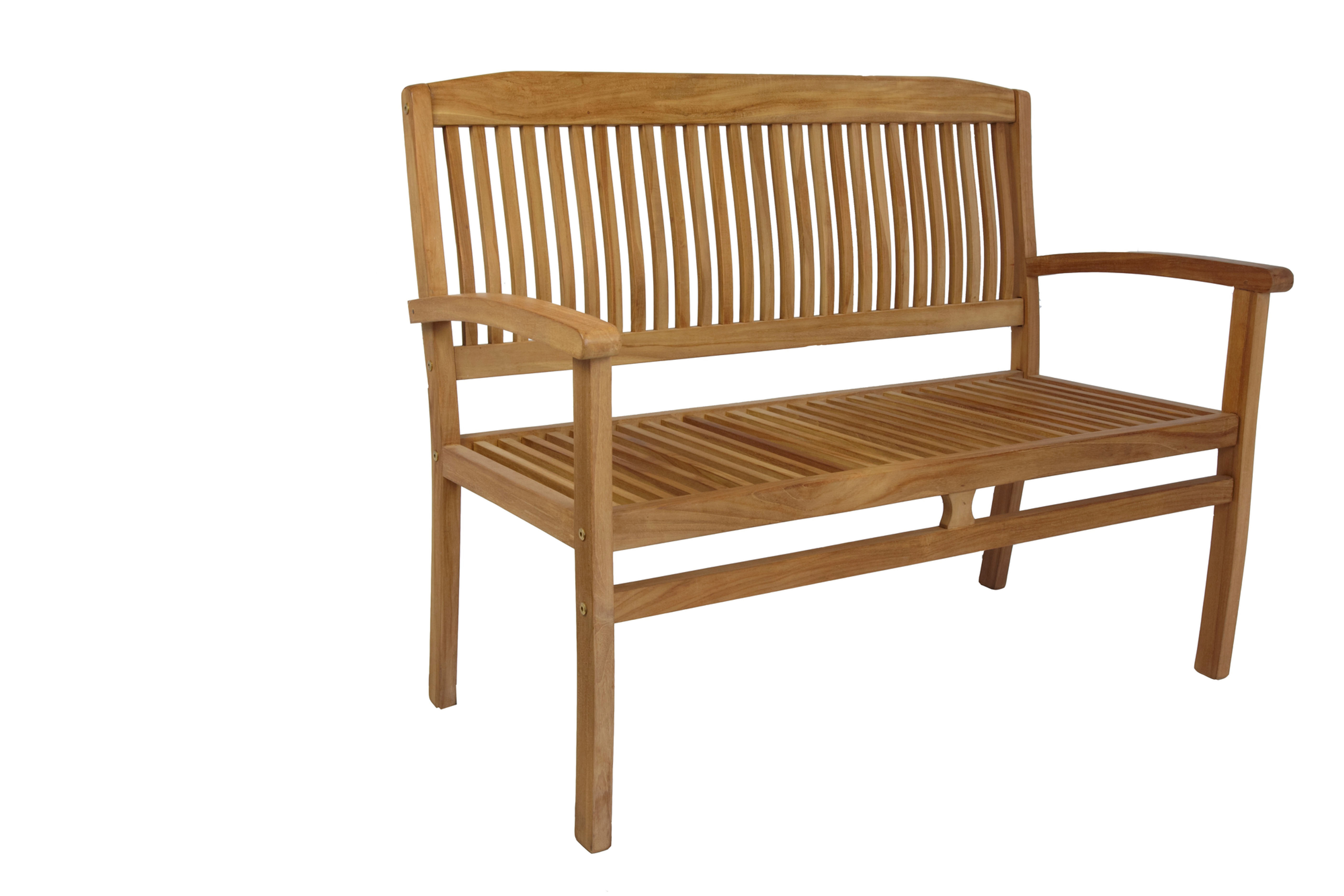 Banco 2 lug Lombock teca 120x58x95