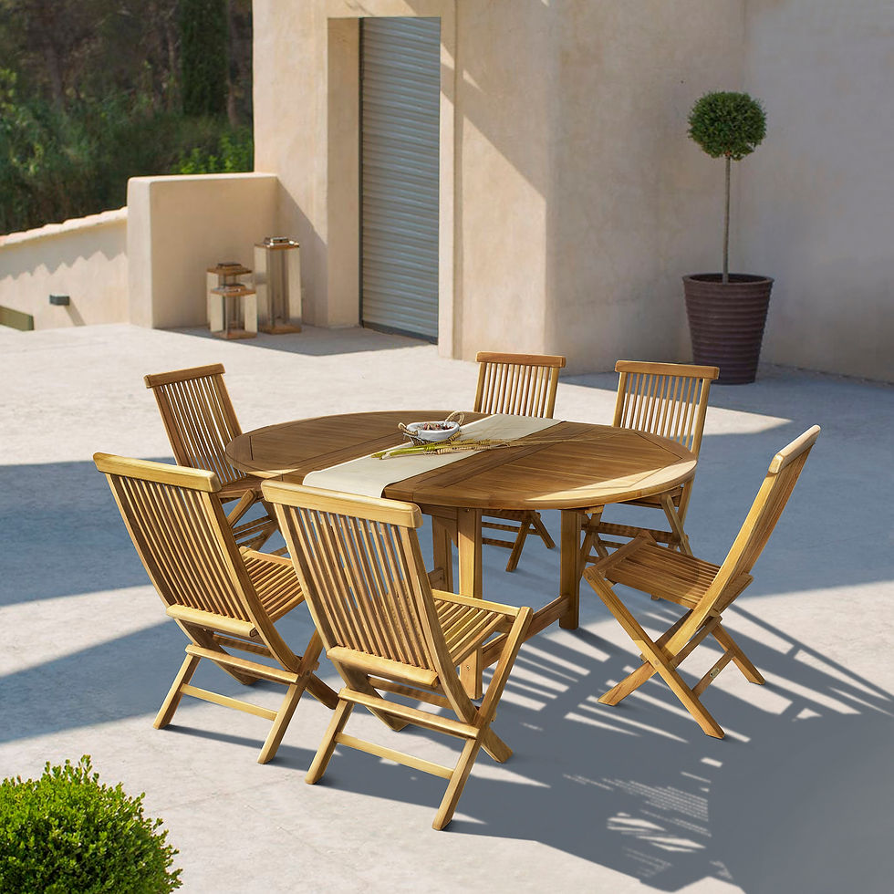 Miniature : Mesa Oval extens. 150/195/240 x 90 teca