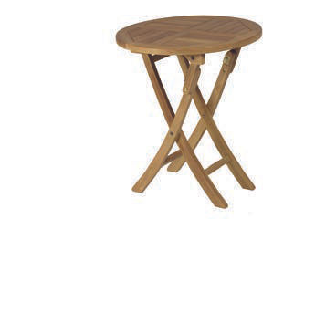 Mesa redonda teca 60 cm