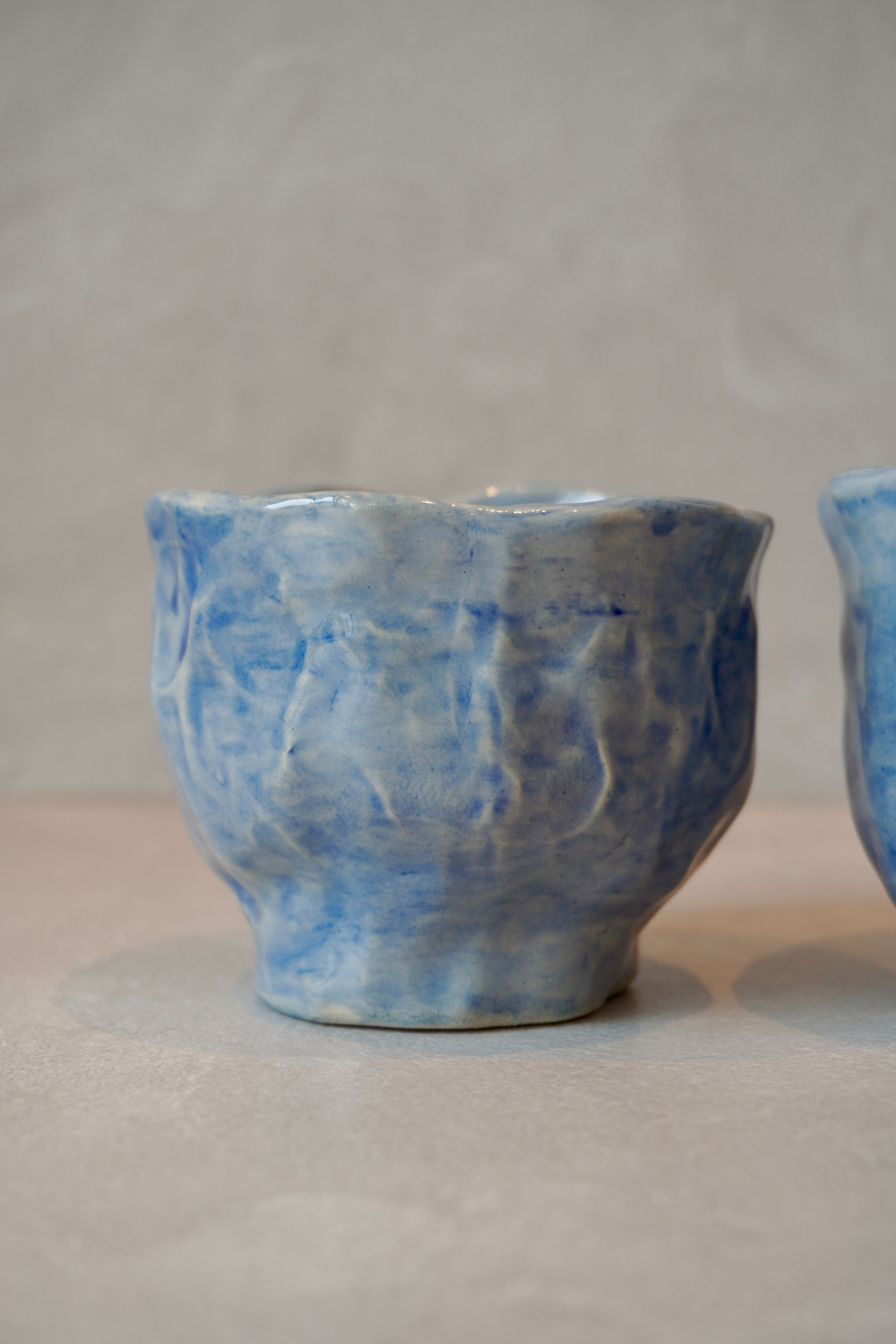 Koffie kop handgevormd - Bay Blue