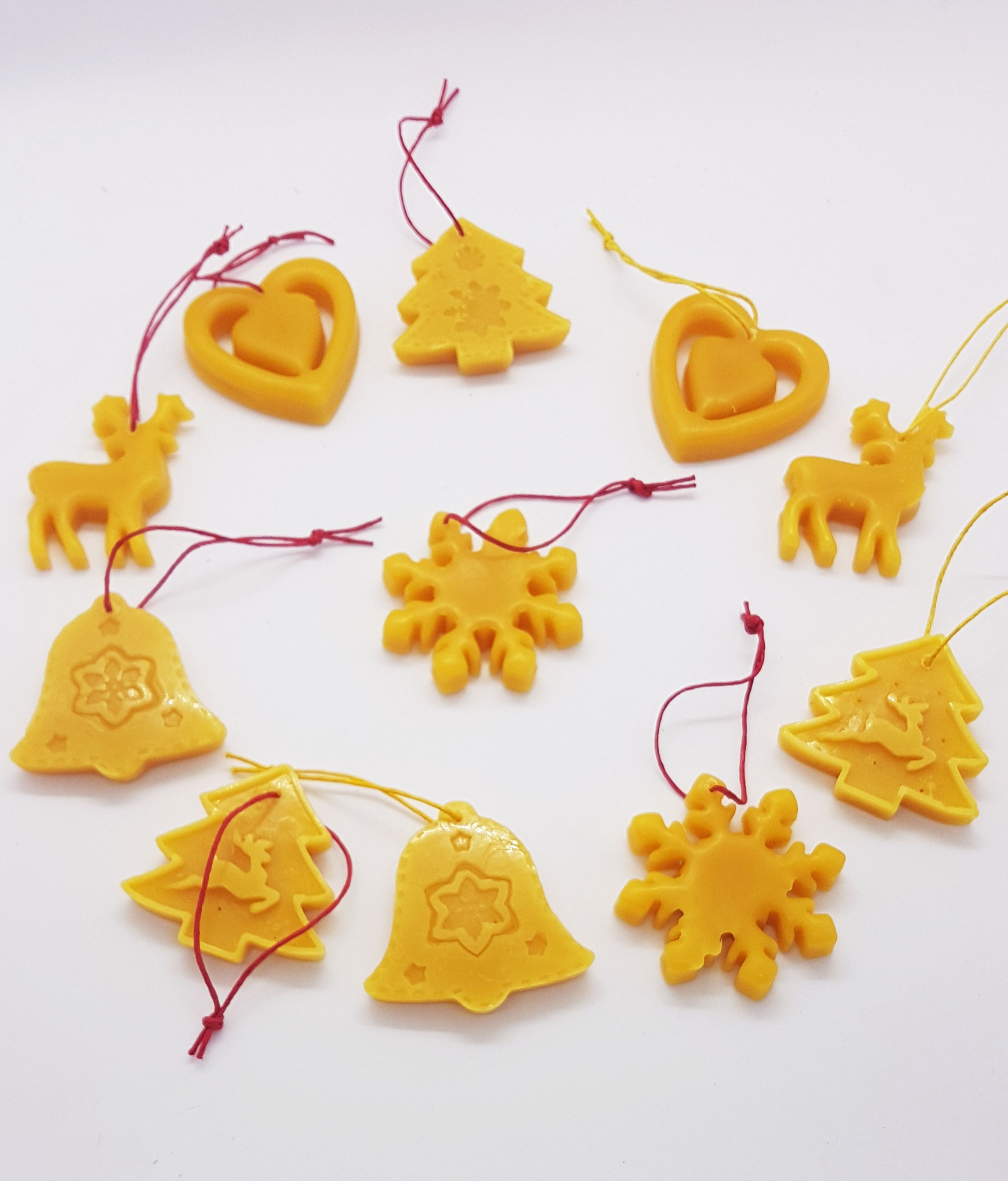 Beeswax Christmas Tree Decorations 