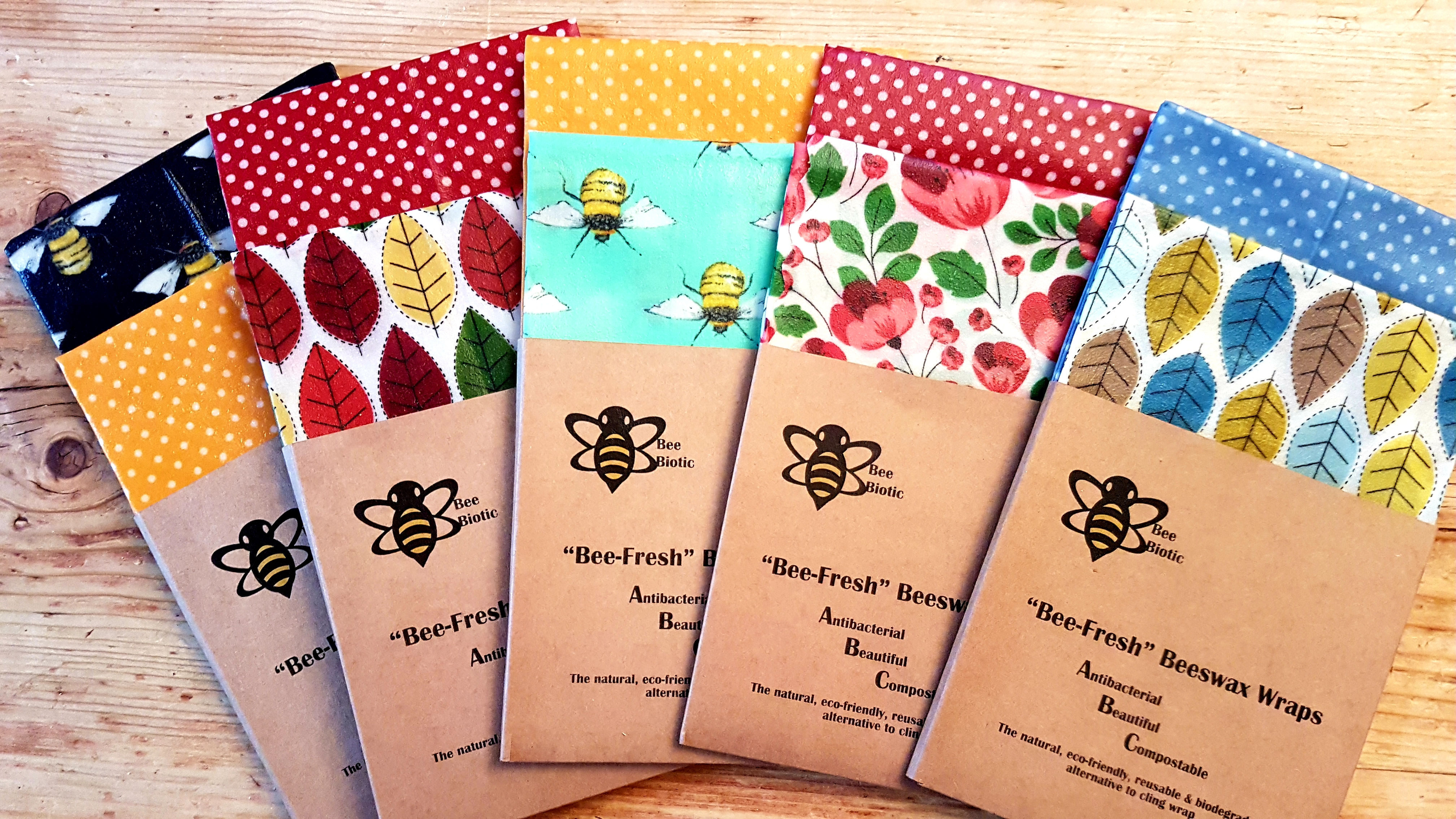 Double "Drone" XL size 40cm x 40cm Bee-Fresh wraps pack