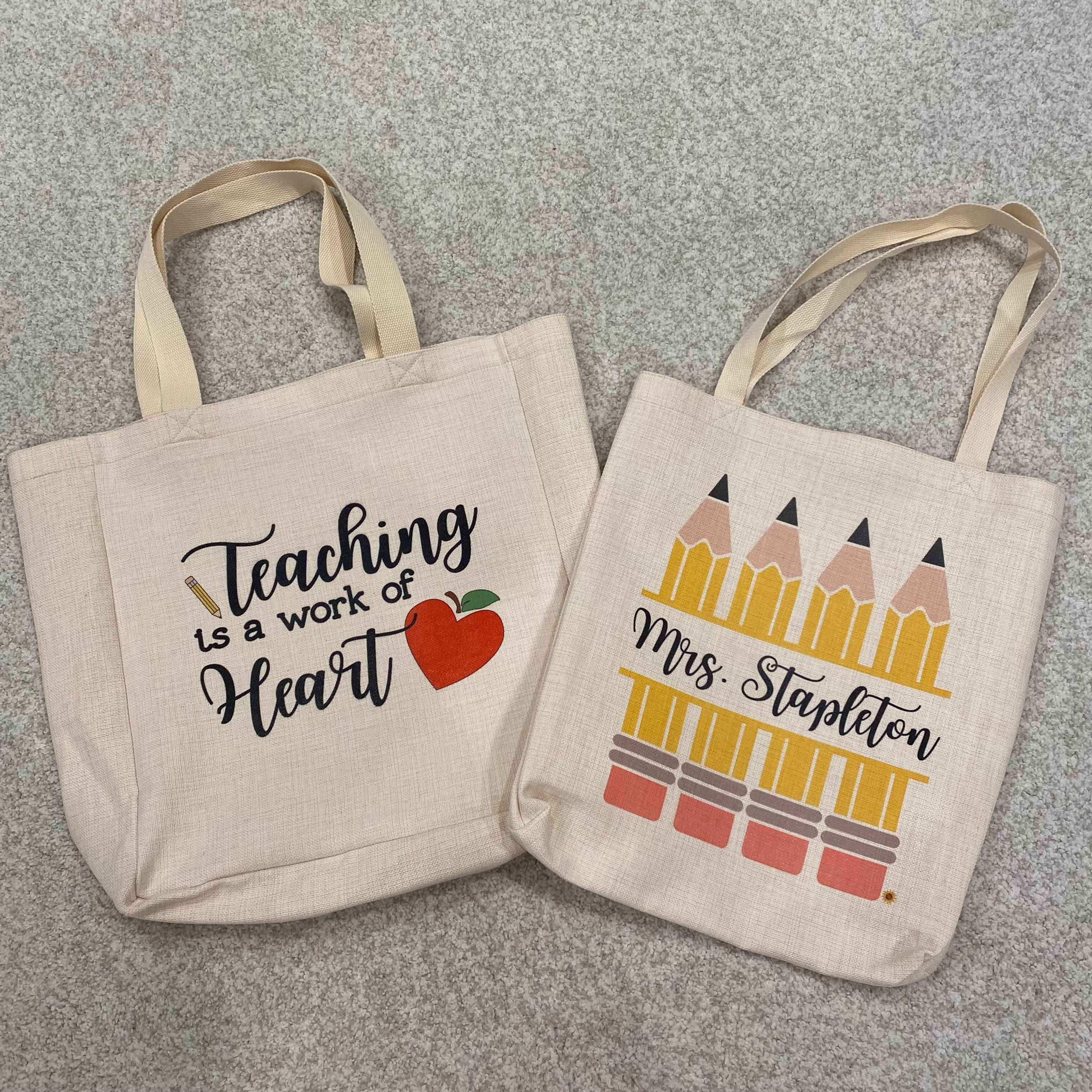 Personalized Teacher Tote