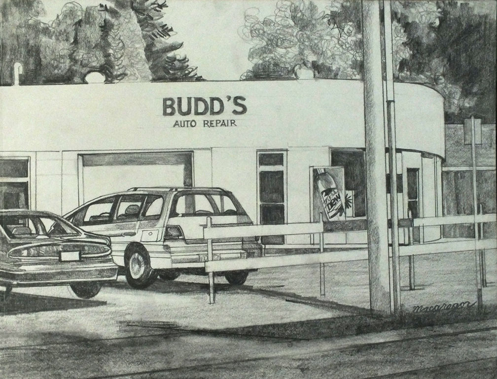 Budd's Auto Original Drawing