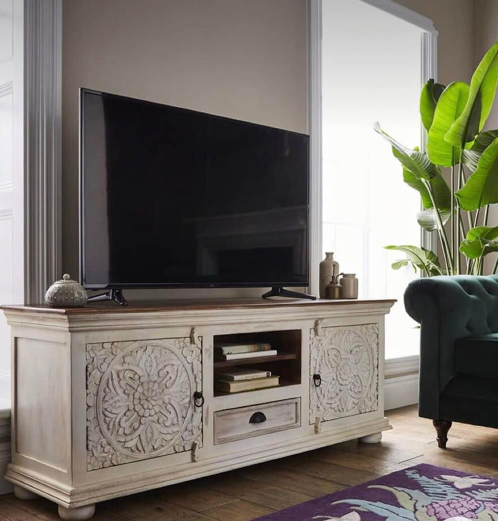 White washed tv unit