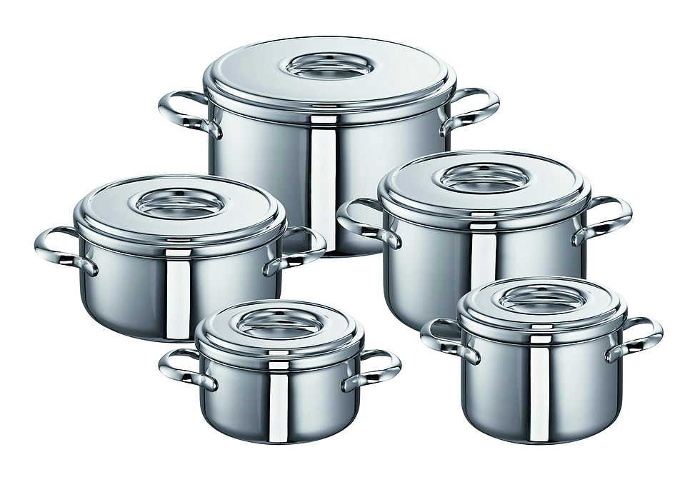 Miniaturbild: Schulte Ufer Set131 Mega-Set Romana i 5-teilig, Silber