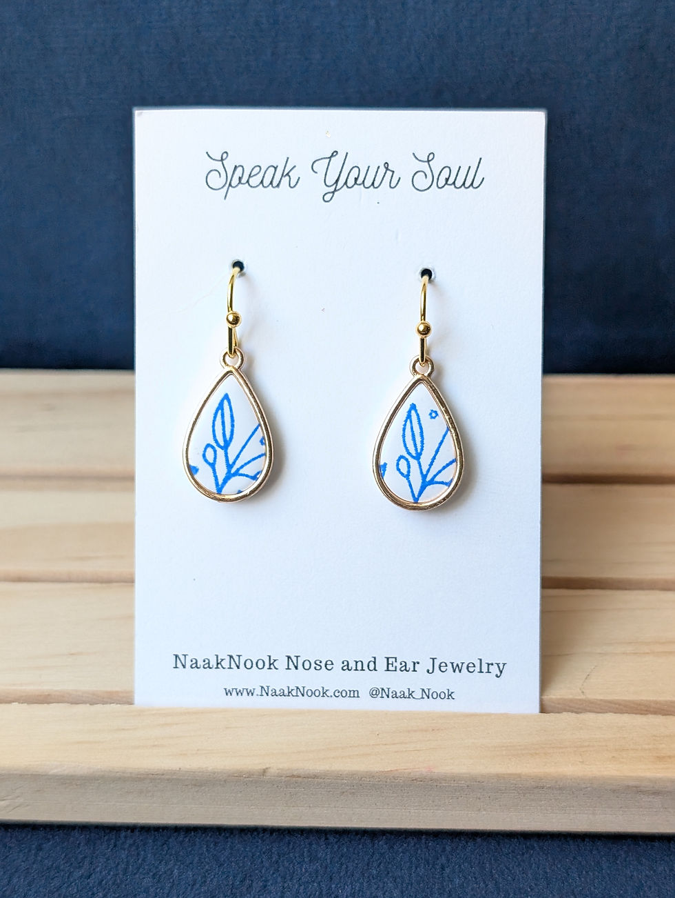 Golden Teardrops - Colors Available