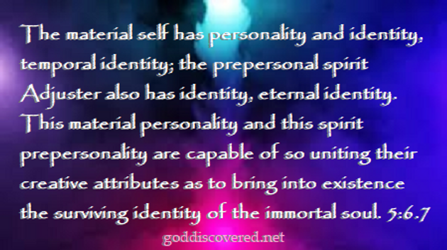 GD 5 6 7 self personality adjuster identity immortal soul pink blue grey black background