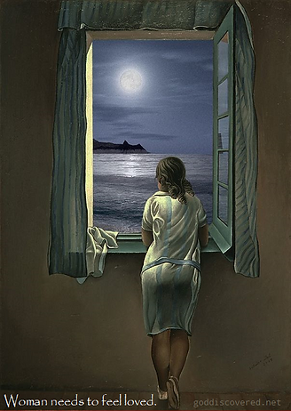 GD needs to feel loved woman looking out window painting.png