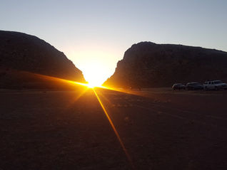 The Sinking Sun at the Parowan Gap