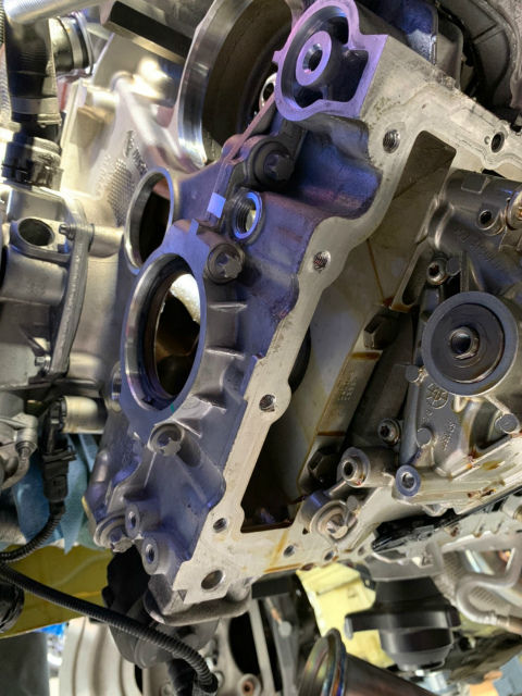 BMW S55 純正クランクハブ 分解確認