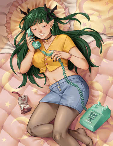 90's serena, digital painting