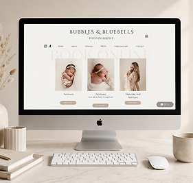 Book Online - Bubbles and Bluebells - Instant Booking Baby Photoshoot