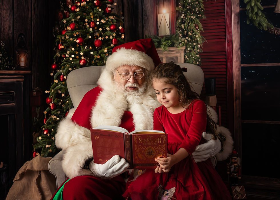 Magical Santa Photoshoot - Essex Christmas Mini Sessions 2024 Booking Storybook Experience Father Christmas Photos