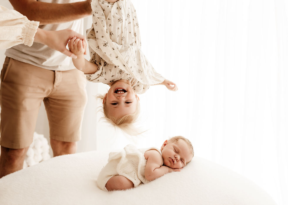 Newborn Sibling Photo Funny