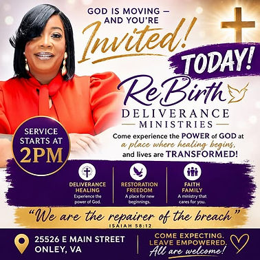 Rebirth Deliverance Ministries Church Welcome Flyer.jpg